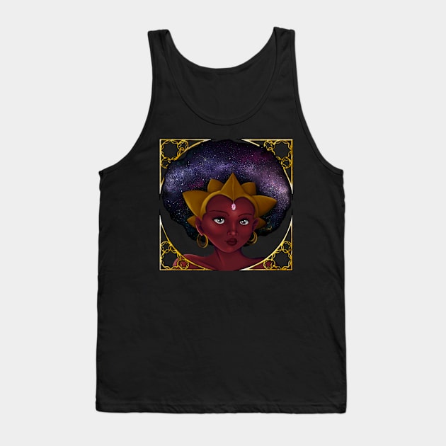 Galaxy Queen Tank Top by Relentlessartist